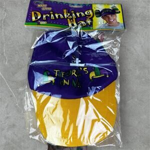 New Mardi Gras Beer Drinking Hat Gag Party Hat